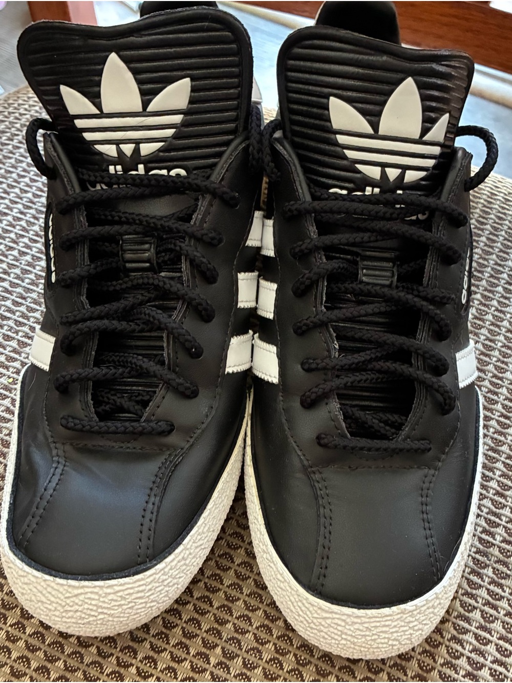 Adidas Super Sambas leather black MEN SIZE 9.5